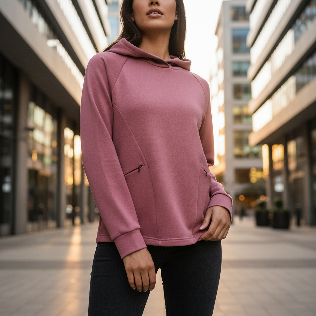 ACTIV BASIC HOODIE SWEATSHIRT - BORDEAUX - Activ Abou Alaa