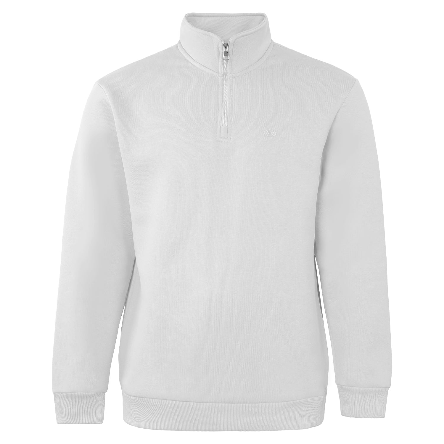 ACTIV EMB H.ZIPPER SWEATSHIRT - WHITE - Activ Abou Alaa