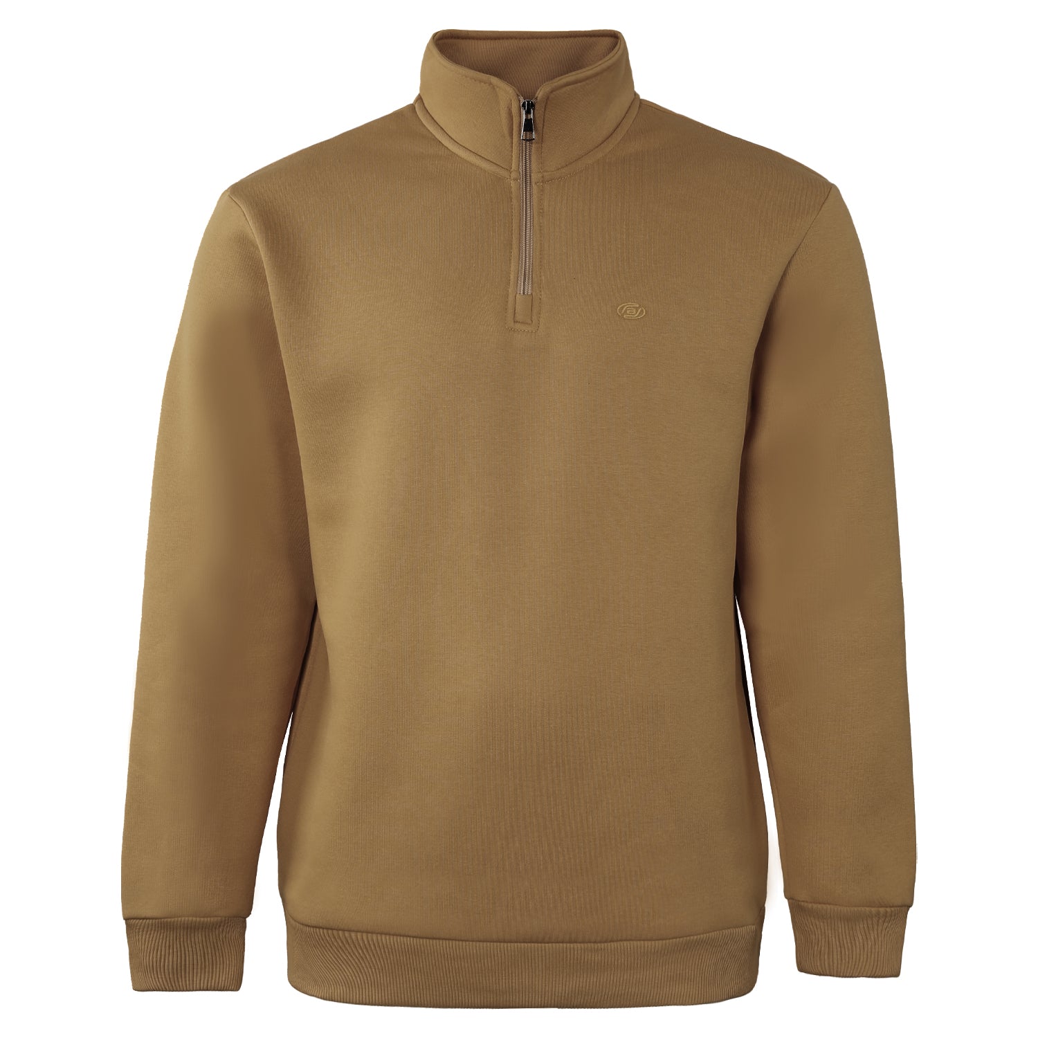 ACTIV EMB H.ZIPPER SWEATSHIRT - D.BEIGE - Activ Abou Alaa