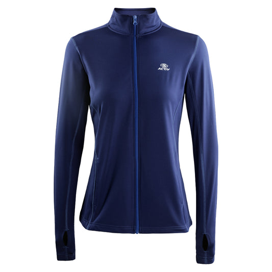 ACTIV BASIC ZIPPER TRACKTOP - NAVY