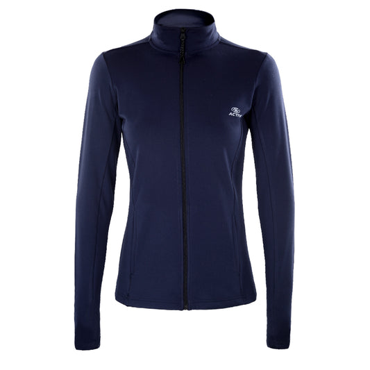 ACTIV PRINT ZIPPER TRACKTOP - NAVY