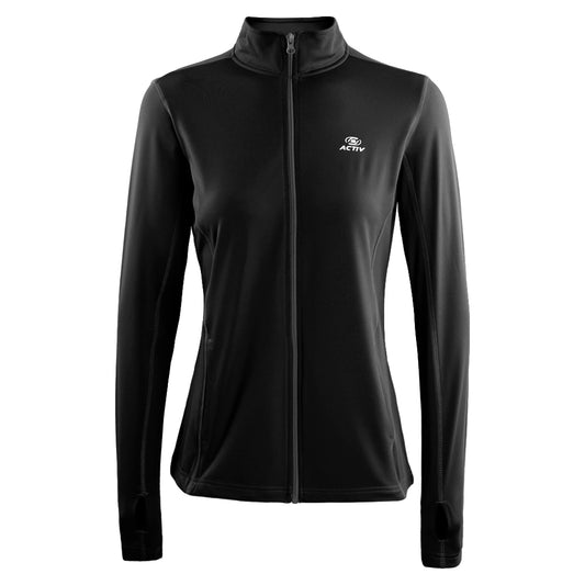 ACTIV BASIC ZIPPER TRACKTOP - BLACK