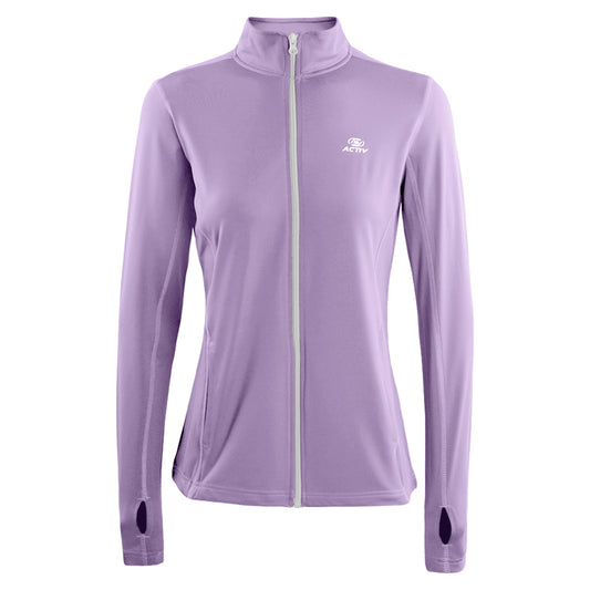 ACTIV BASIC ZIPPER TRACKTOP - LAVENDER