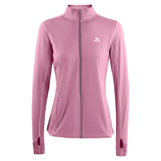 ACTIV BASIC ZIPPER TRACKTOP - PINK