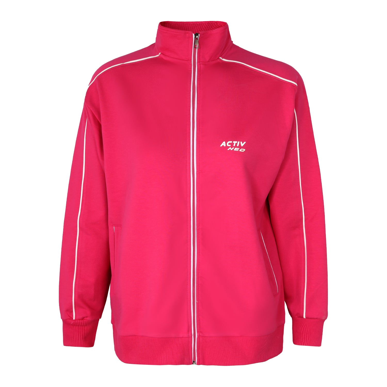 ACTIV BASIC ZIPPER TRACKTOP - FUCHSIA