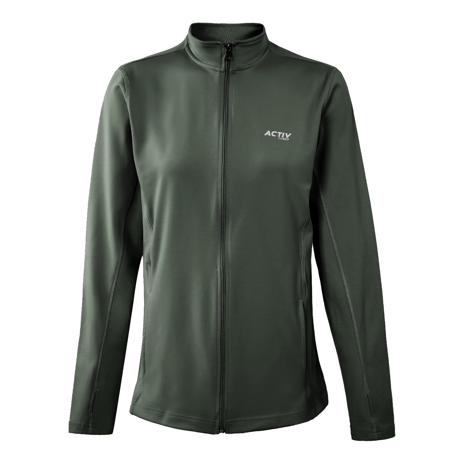 ACTIV BASIC ZIPPER TRACKTOP - D.OLIVE - Activ Abou Alaa
