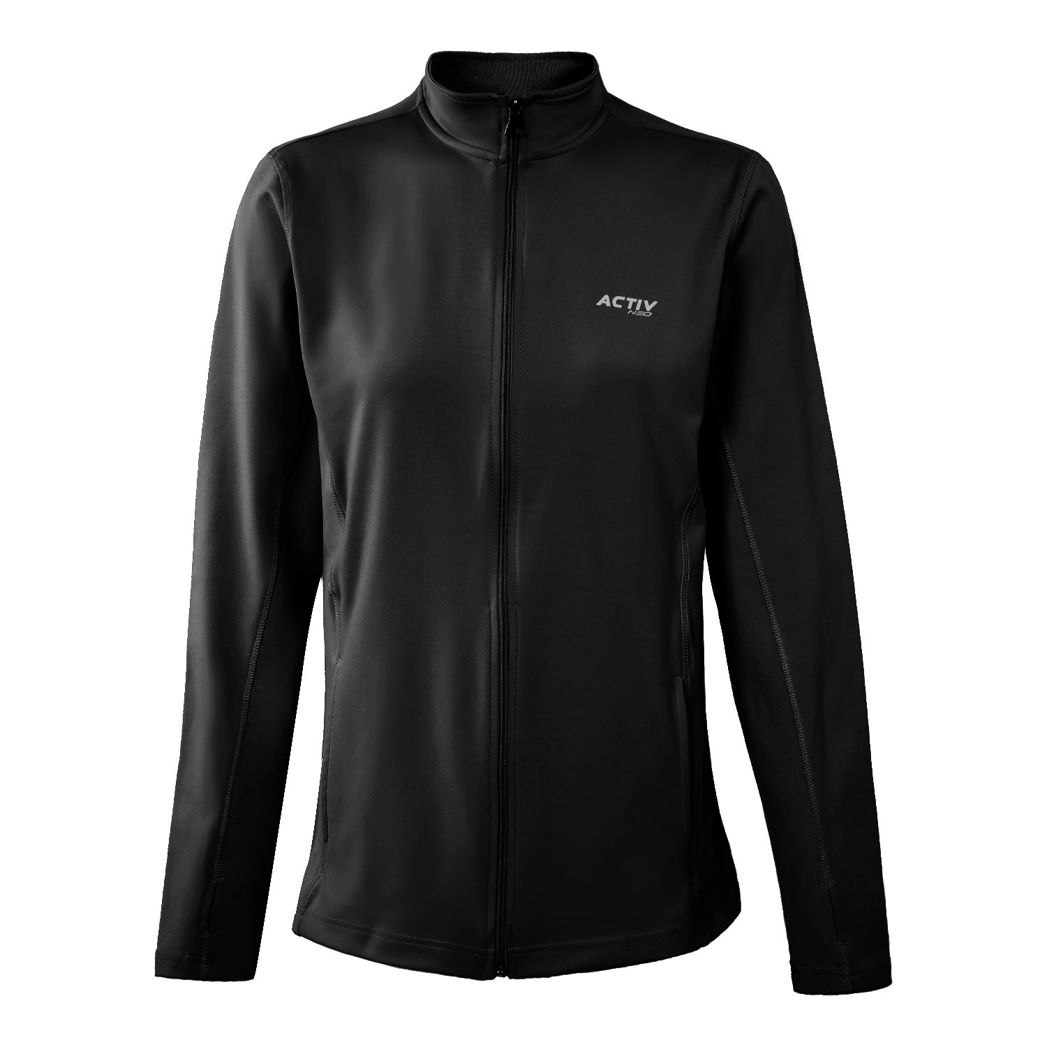 ACTIV BASIC ZIPPER TRACKTOP - BLACK - Activ Abou Alaa
