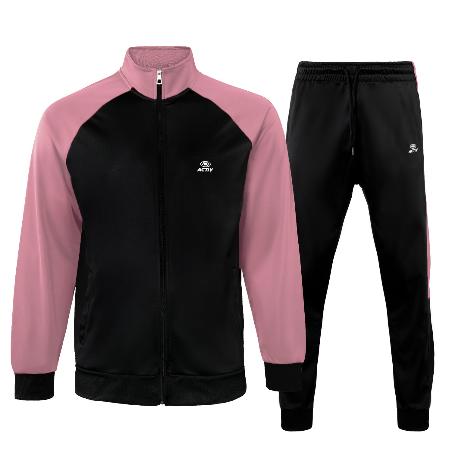 ACTIV CROW ZIPPER TRACKSUIT - BLACK - Activ Abou Alaa