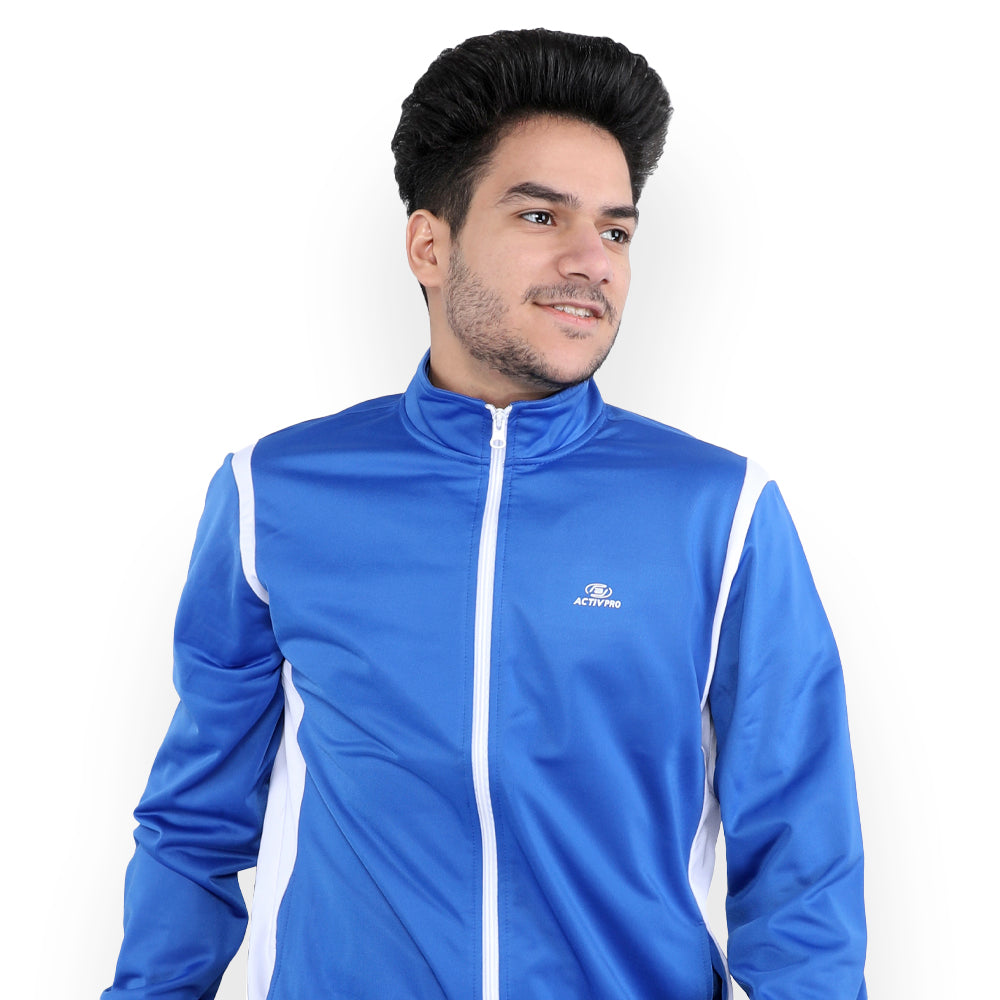 ACTIV CROW ZIPPER TRACKSUIT - Royal*White