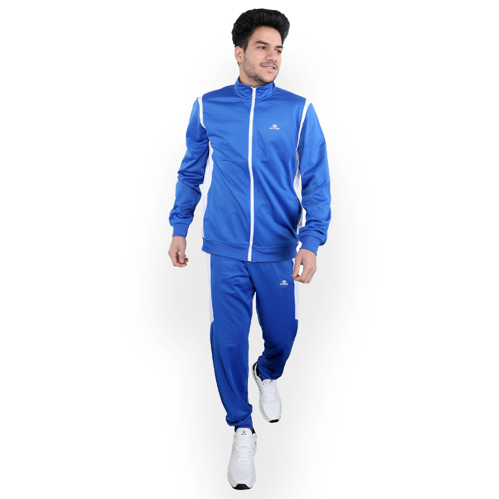 ACTIV CROW ZIPPER TRACKSUIT - Royal*White