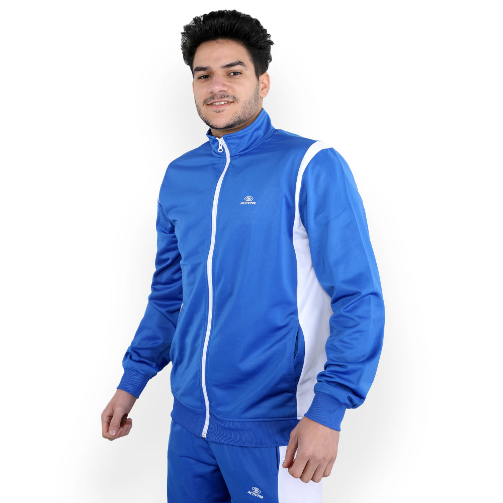 ACTIV CROW ZIPPER TRACKSUIT - Royal*White