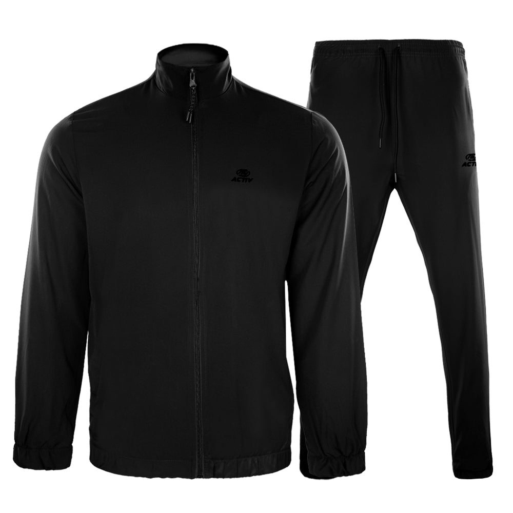 ACTIV EMP ZIPPER TRACKSUIT - BLACK