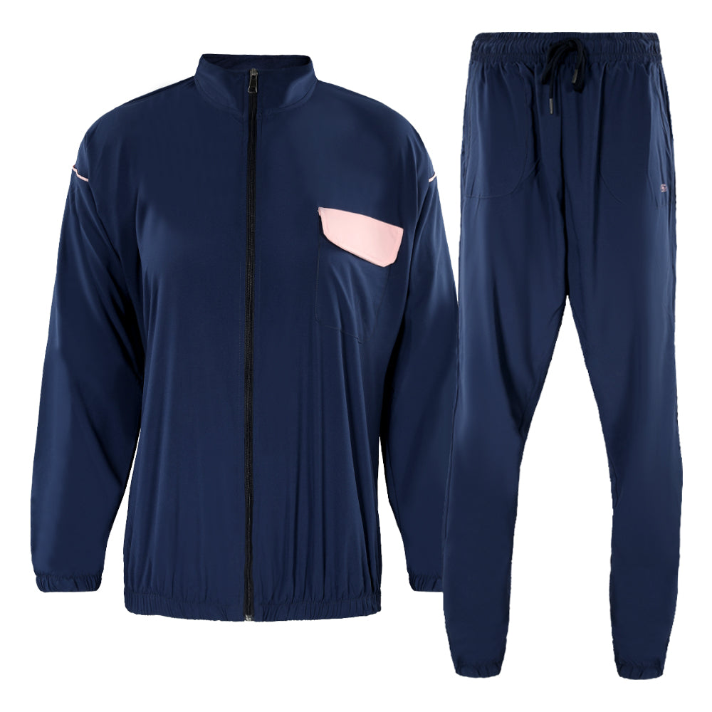 ACTIV CROW ZIPPER TRACKSUIT - NAVY
