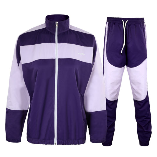 ACTIV CROW ZIPPER TRACKSUIT - PURPLE