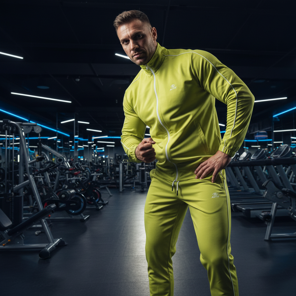 ACTIV BASIC ZIPPER TRACKSUIT - MUSTARD