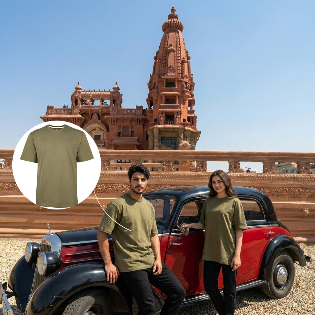 ACTIV GRAPHIC R.NECK T-SHIRT - KHAKI