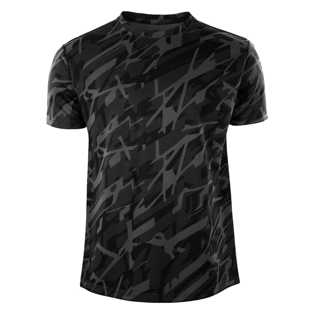 ACTIV GRAPHIC R.NECK T-SHIRT - BLACK