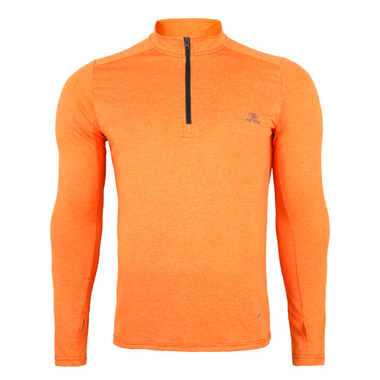 ACTIV BASIC L.S T-SHIRT - ORANGE