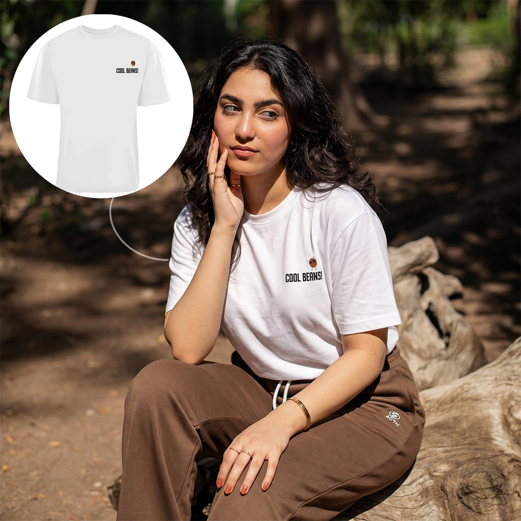 ACTIV GRAPHIC R.NECK -OVRSIZE T-SHIRT - WHITE