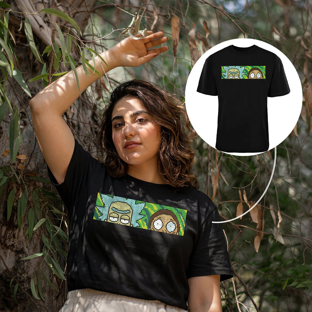 ACTIV GRAPHIC R.NECK -OVRSIZE T-SHIRT - BLACK