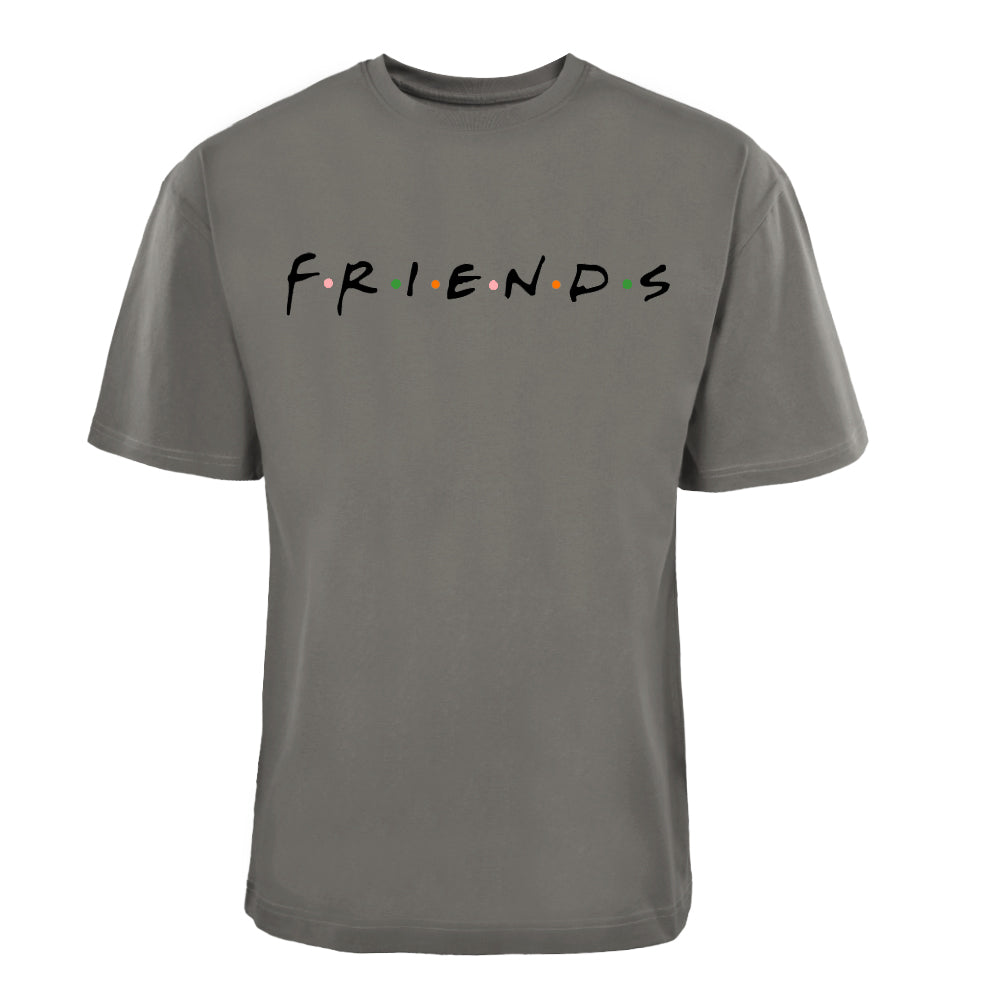 ACTIV GRAPHIC R.NECK -OVRSIZE T-SHIRT - D.GREY