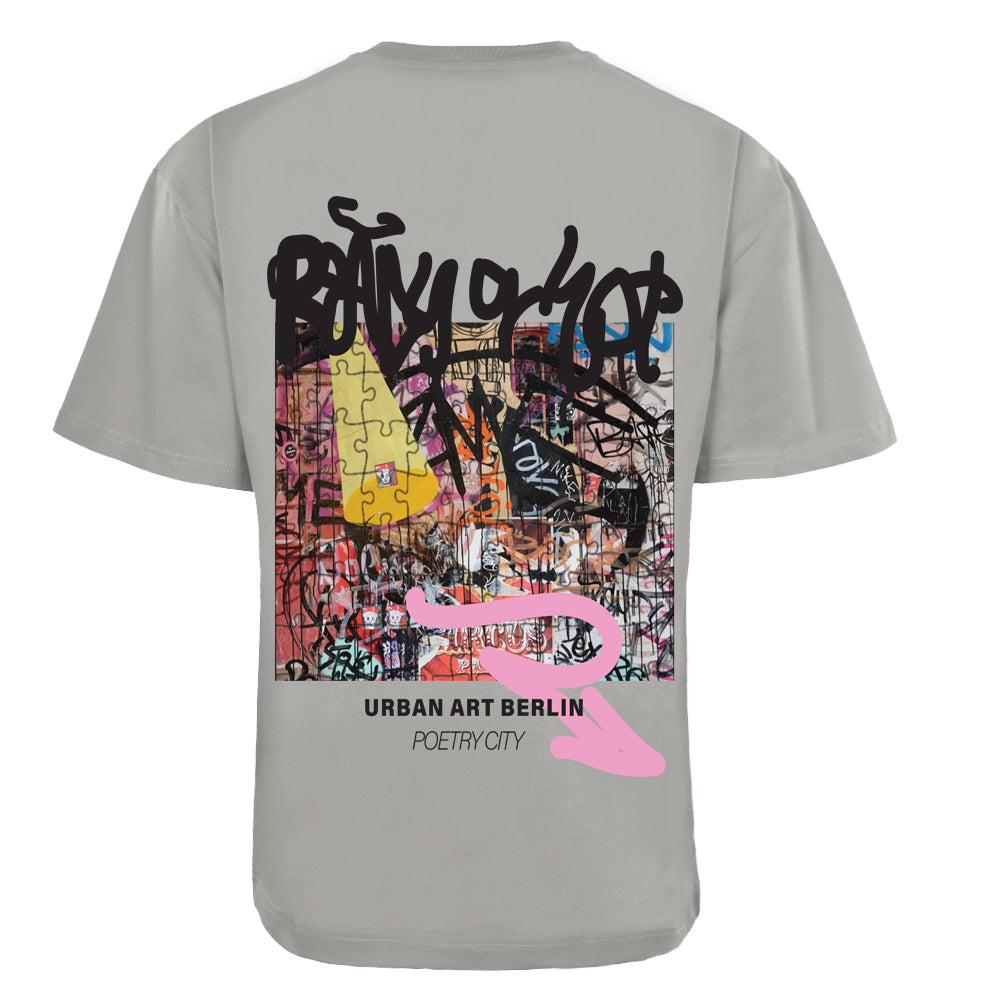 ACTIV GRAPHIC R.NECK -OVRSIZE T-SHIRT - GREY