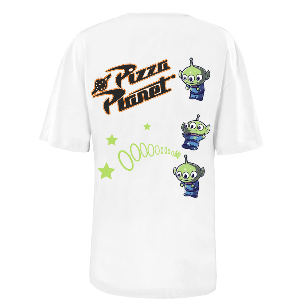 ACTIV GRAPHIC R.NECK -OVRSIZE T-SHIRT - WHITE