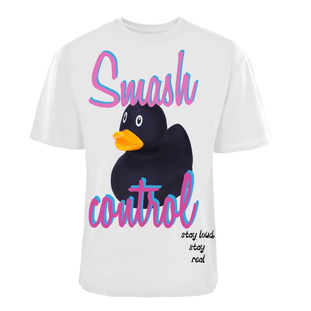 ACTIV GRAPHIC R.NECK -OVRSIZE T-SHIRT - WHITE