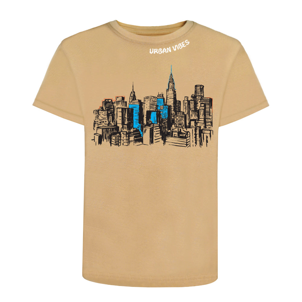 ACTIV GRAPHIC R.NECK T-SHIRT - BEIGE