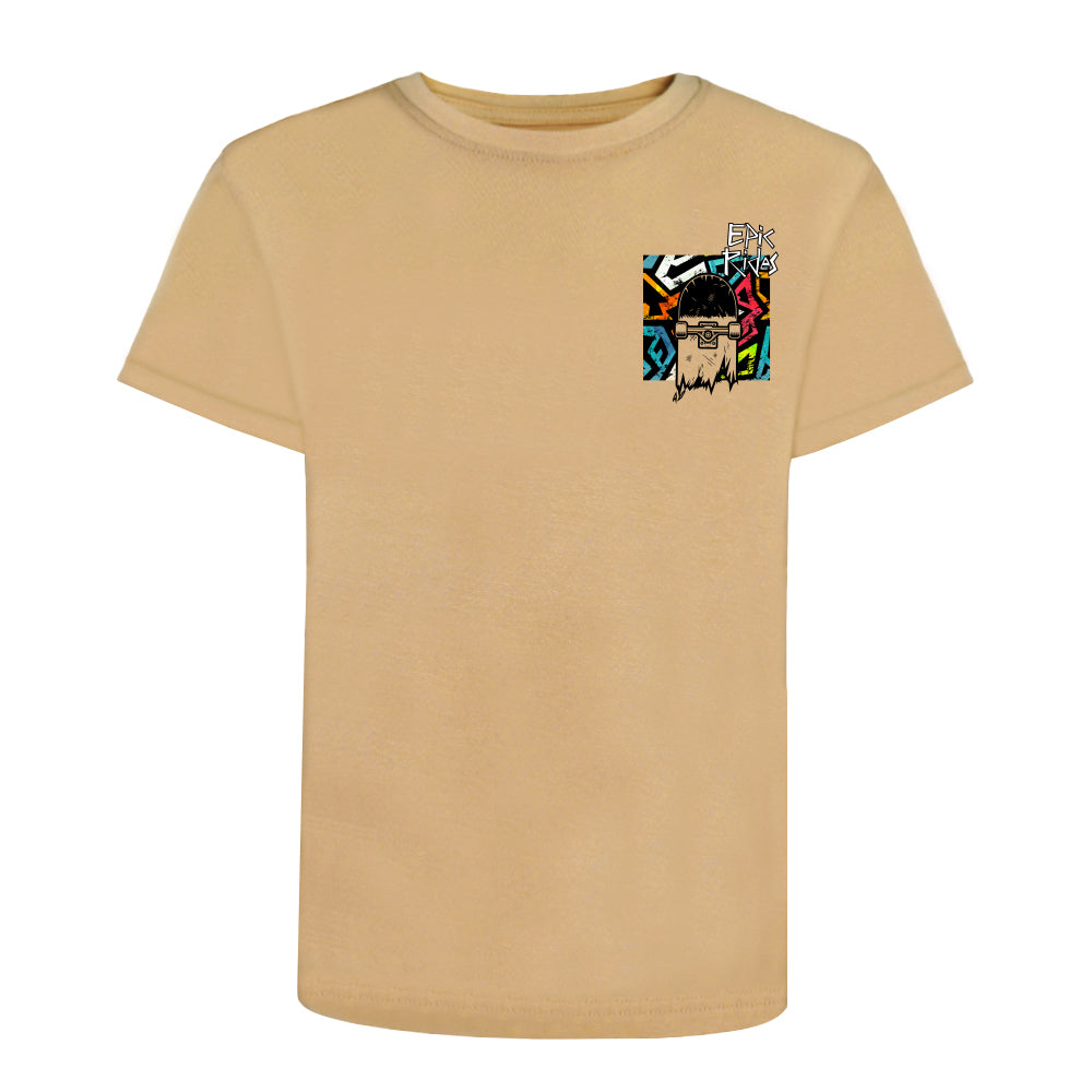 ACTIV GRAPHIC R.NECK T-SHIRT - BEIGE