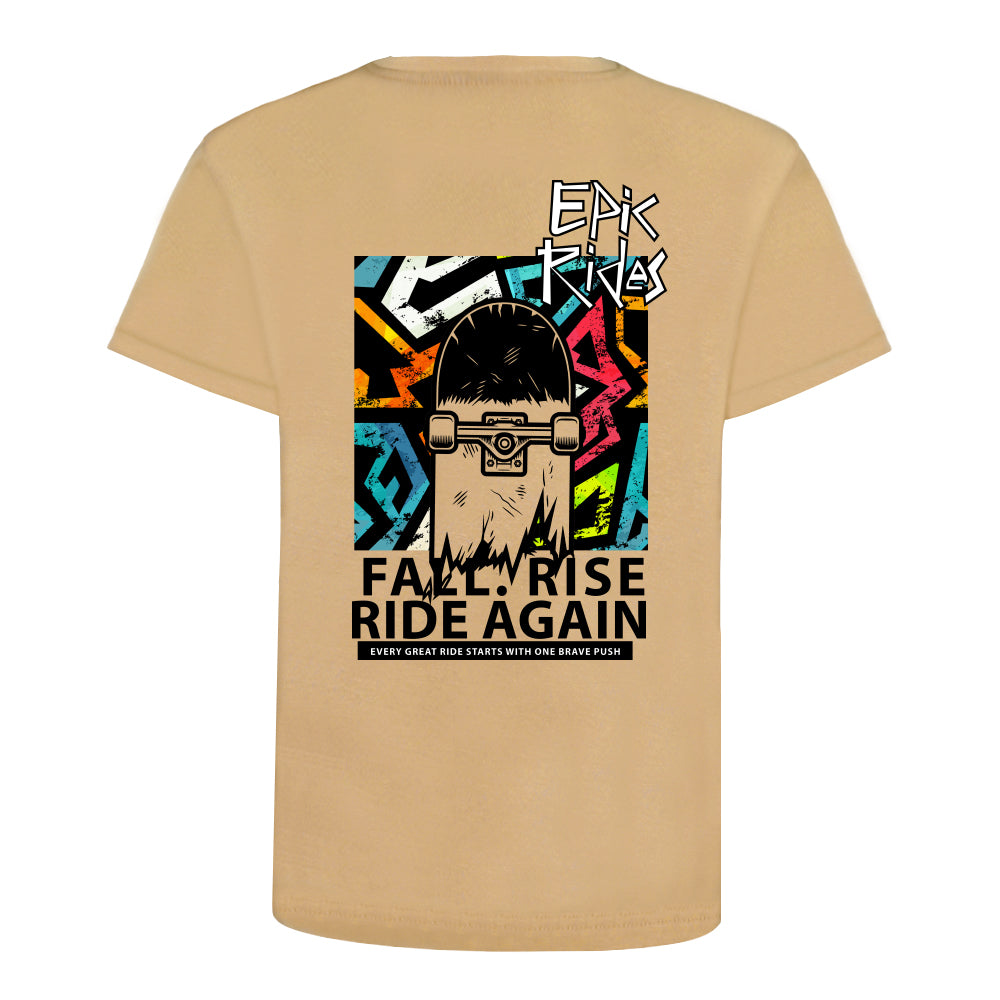 ACTIV GRAPHIC R.NECK T-SHIRT - BEIGE