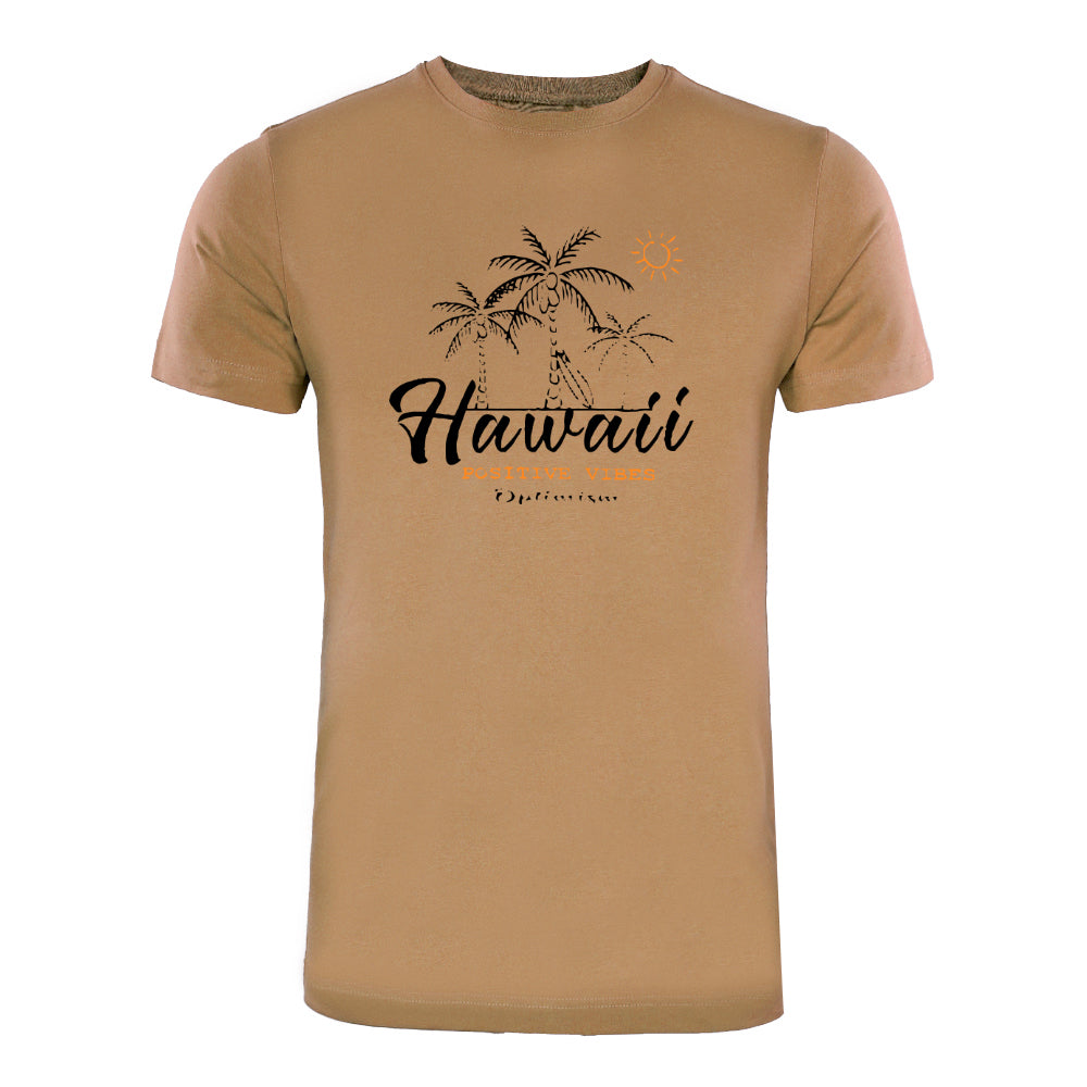 ACTIV HAWAII R.NECK T-SHIRT - BEIGE