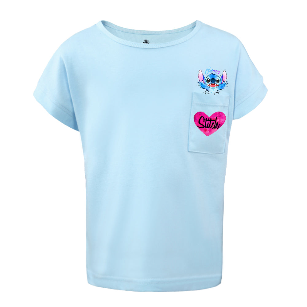 ACTIV POCKET R.NECK T-SHIRT - BABYBLUE