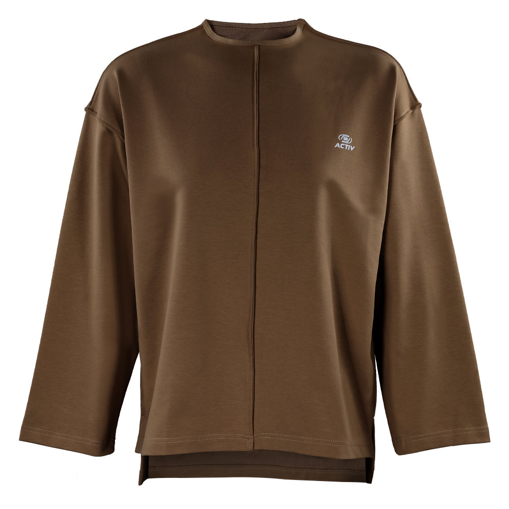 ACTIV CROW L.S T-SHIRT - BROWN