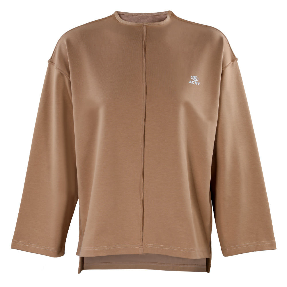 ACTIV CROW L.S T-SHIRT - BEIGE