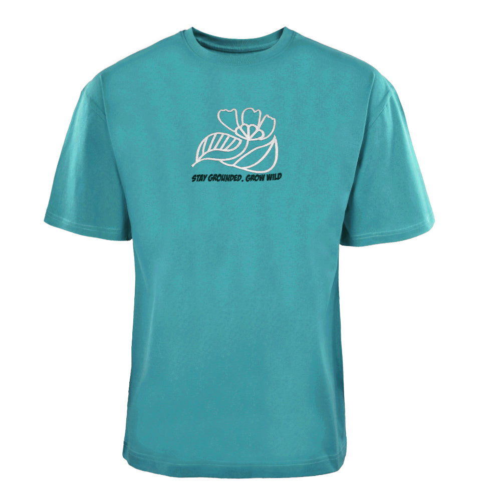 ACTIV EMB R.NECK T-SHIRT OVERSIZE - GENZARY