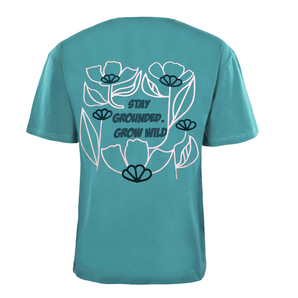 ACTIV EMB R.NECK T-SHIRT OVERSIZE - GENZARY