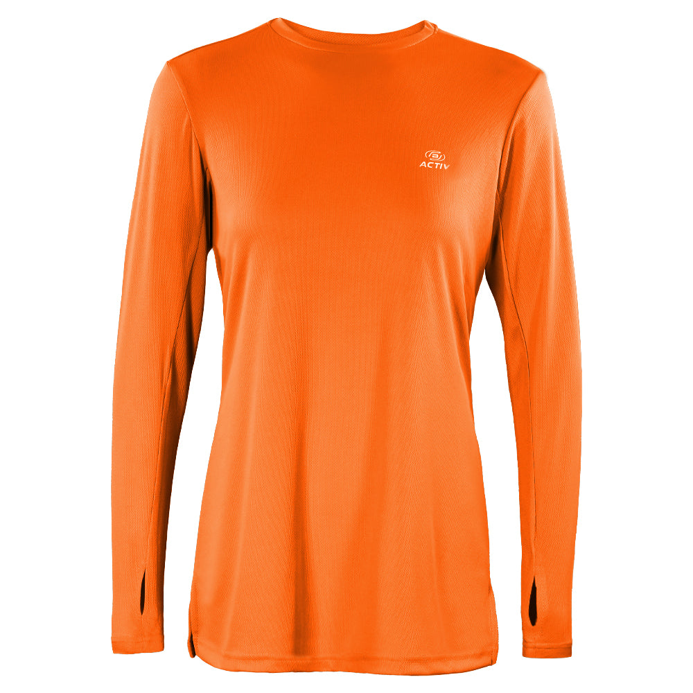ACTIV BASIC L.S T-SHIRT - ORANGE