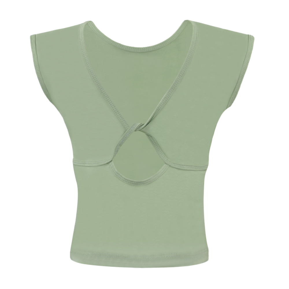 ACTIV CROP-TOP R.NECK T-SHIRT - MINT