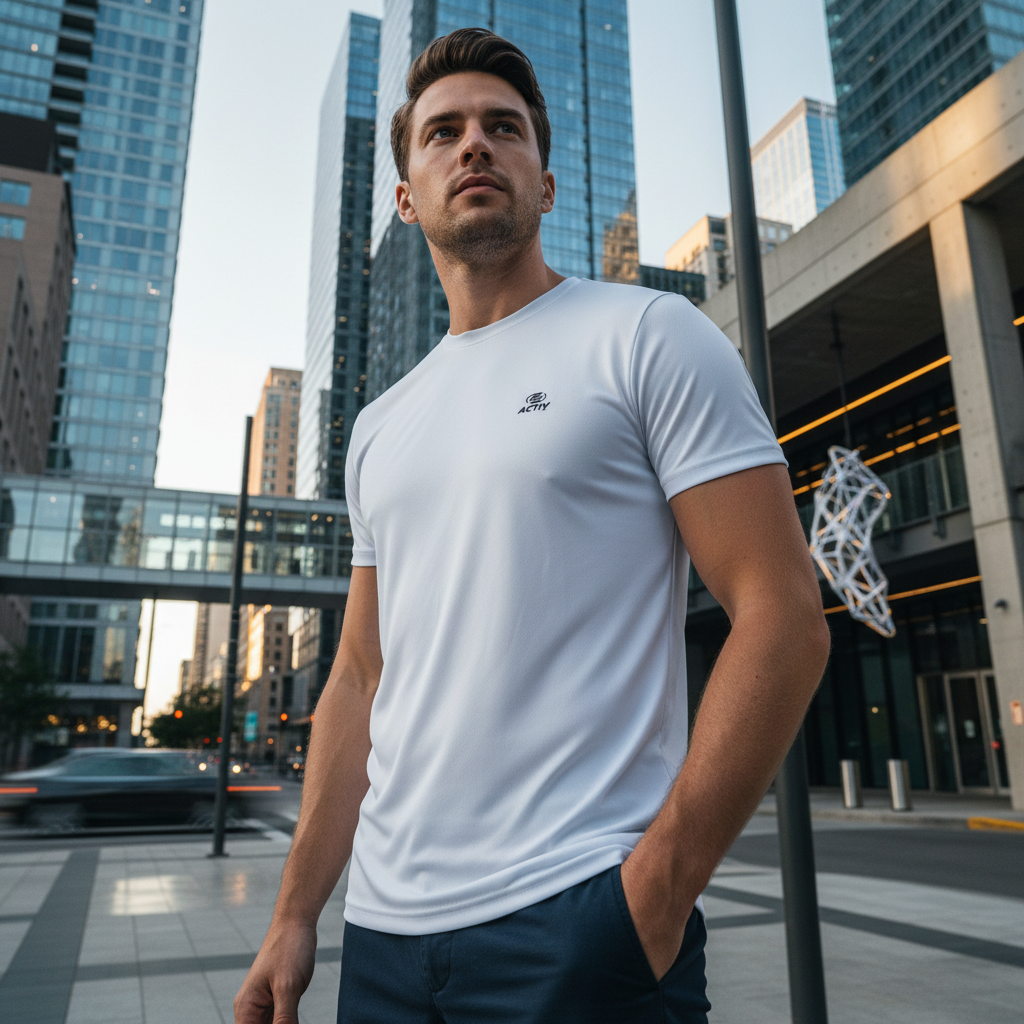 ACTIV BASIC H.S T-SHIRT - SILVER - Activ Abou Alaa