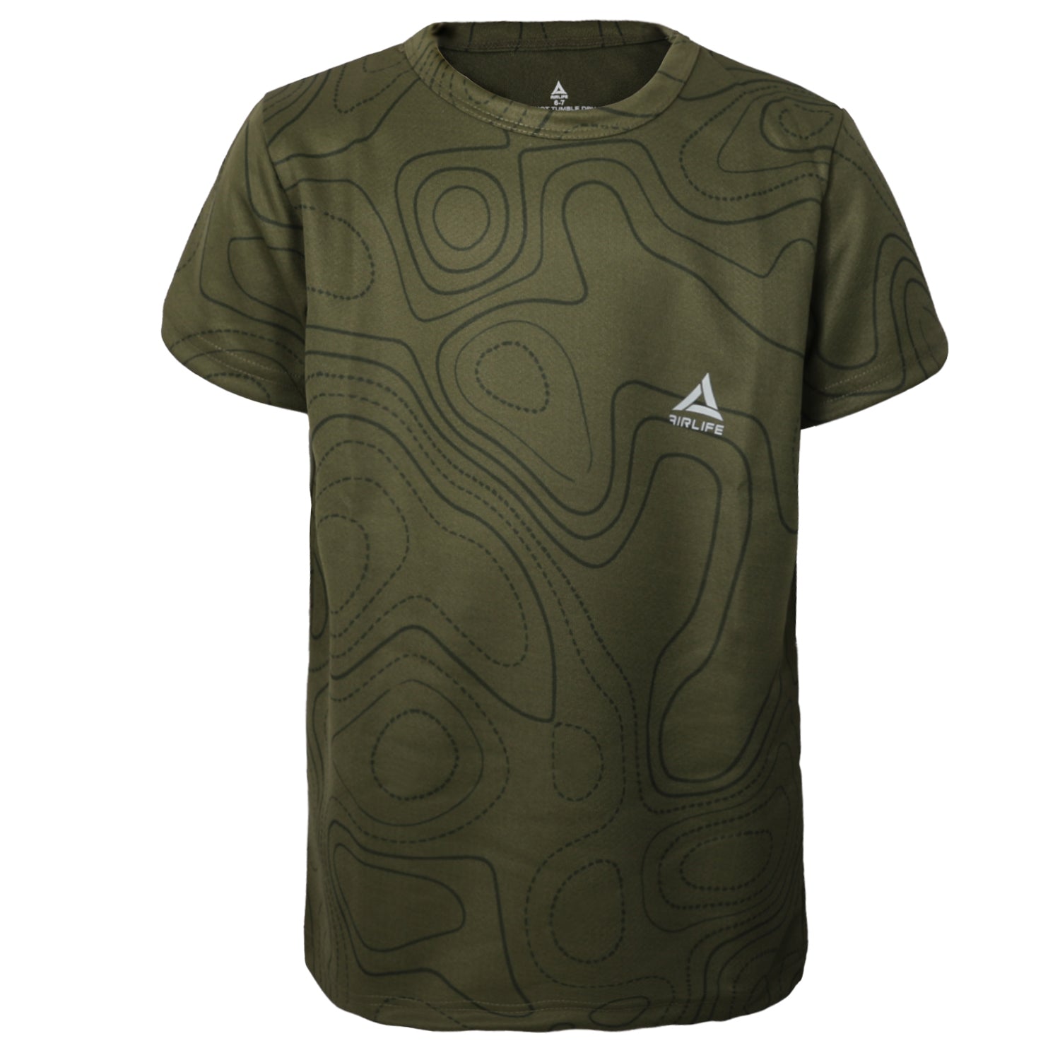 AIRLIFE F.COVER R.NECK T-SHIRT - OLIVE
