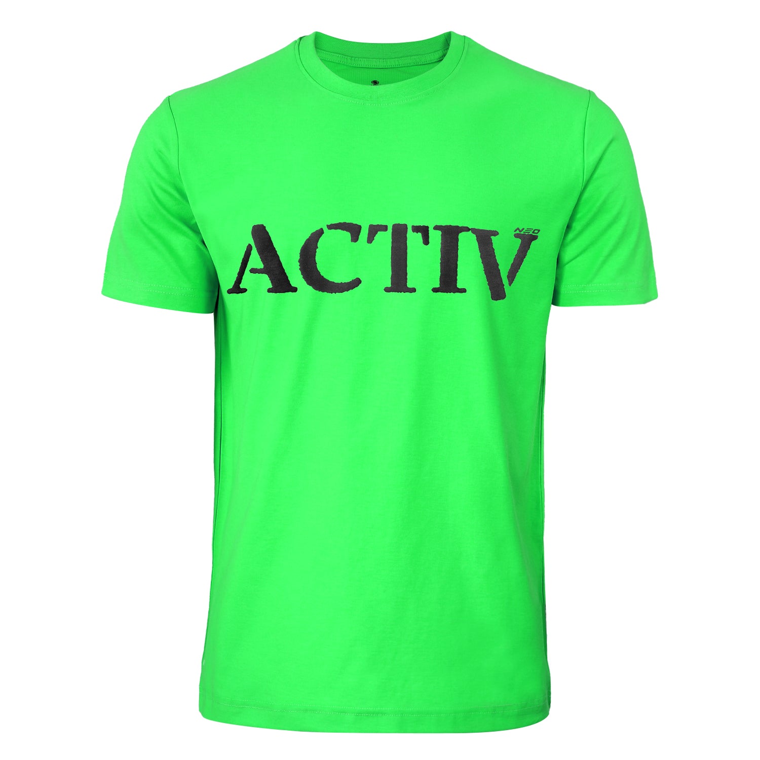 ACTIV PRINT R.NECK T-SHIRT - L.GREEN