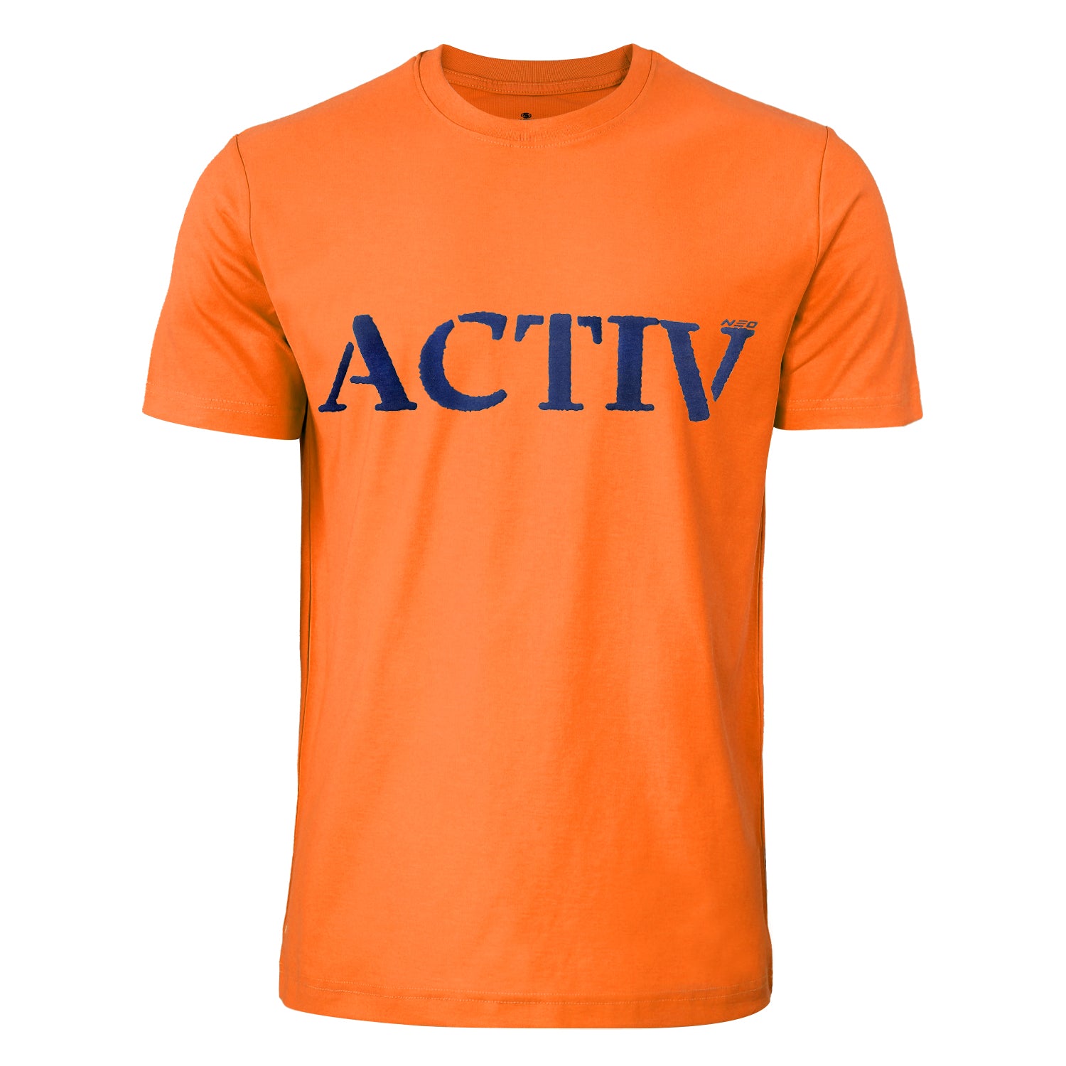 ACTIV PRINT R.NECK T-SHIRT - ORANGE