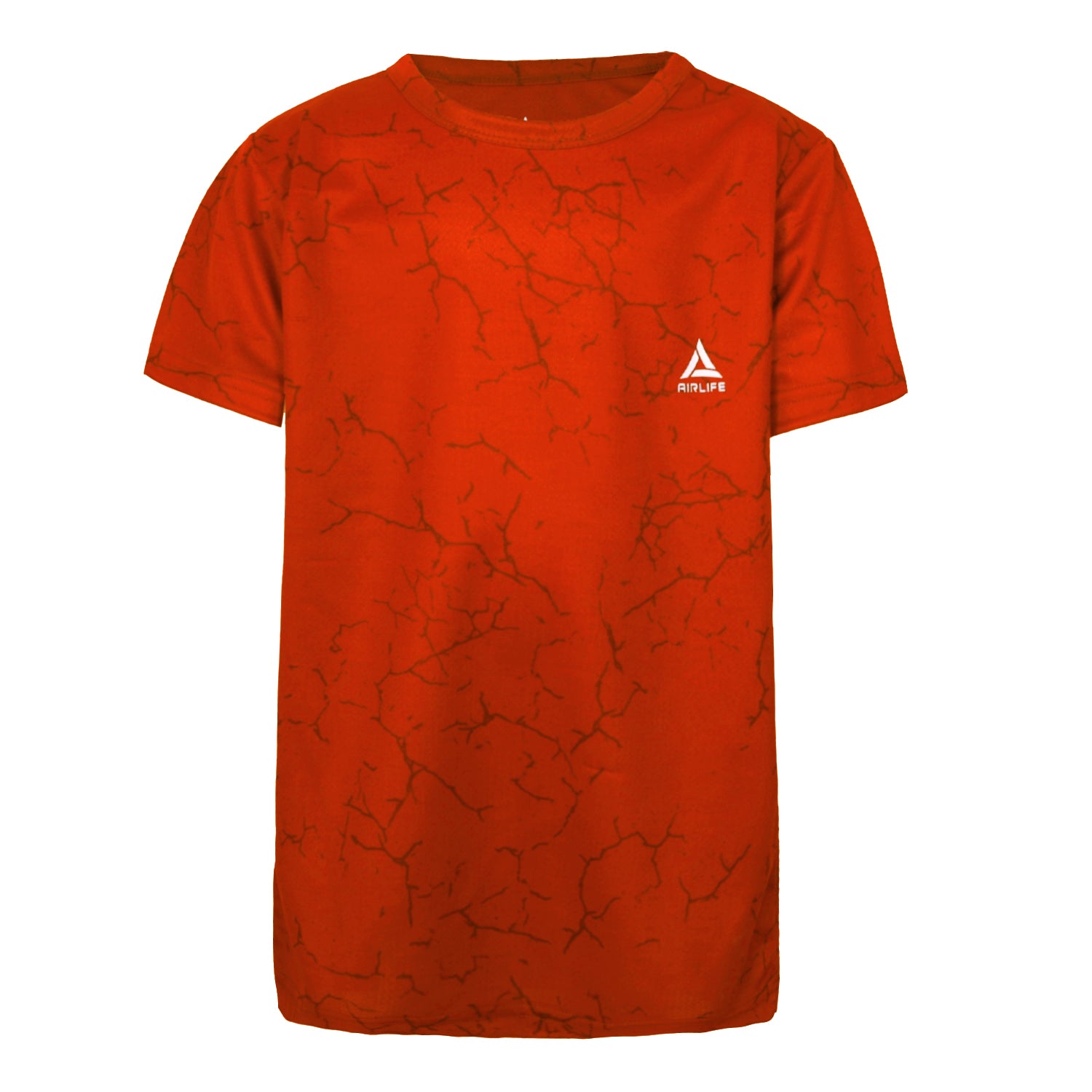 AIRLIFE F.COVER R.NECK T-SHIRT - ORANGE