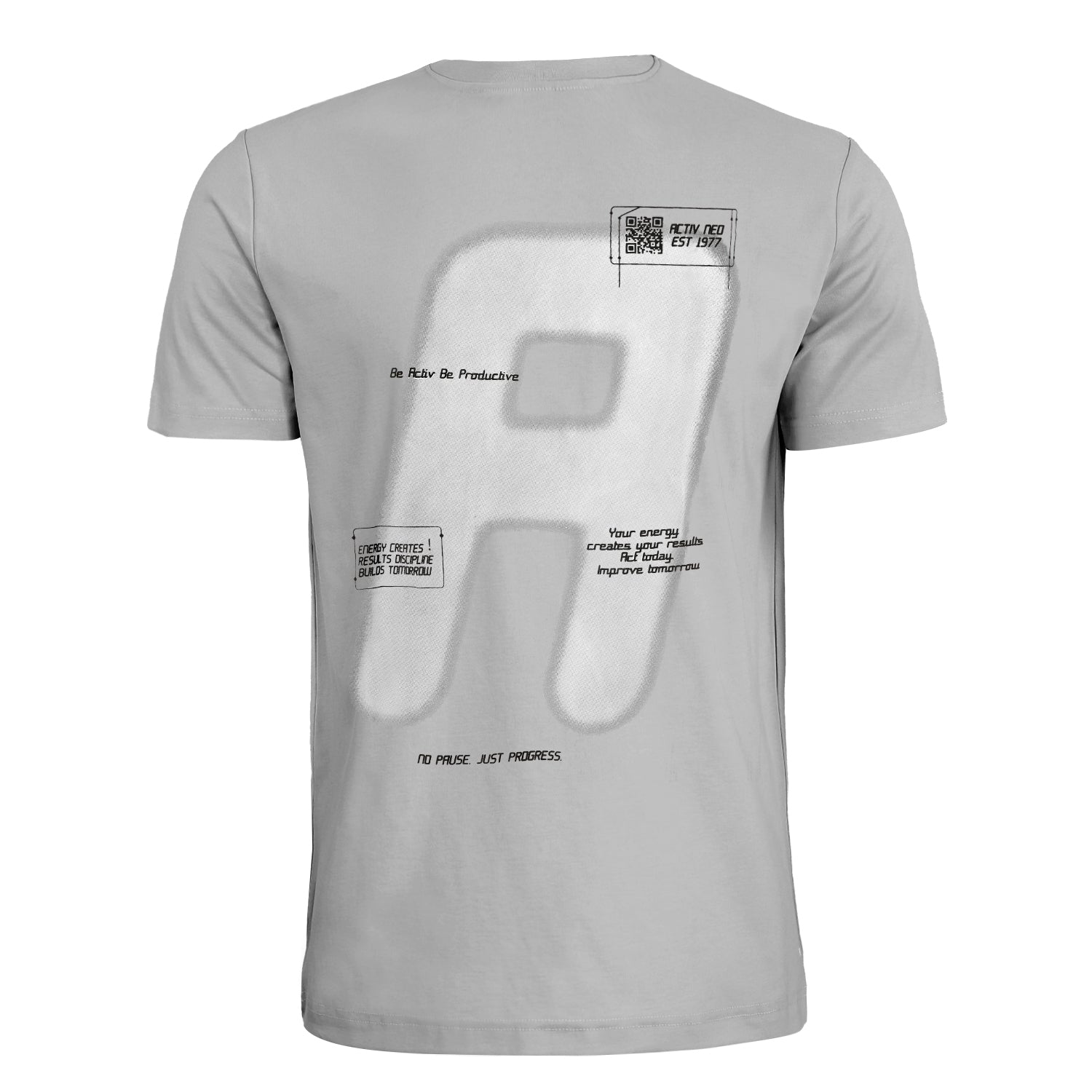 ACTIV GRAPHIC R.NECK T-SHIRT - GREY