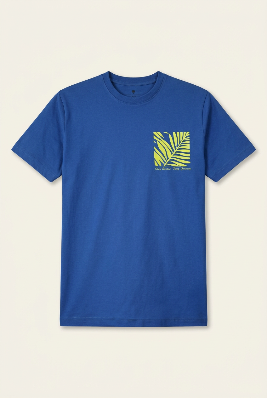 ACTIV GRAPHIC R.NECK T-SHIRT - BLUE