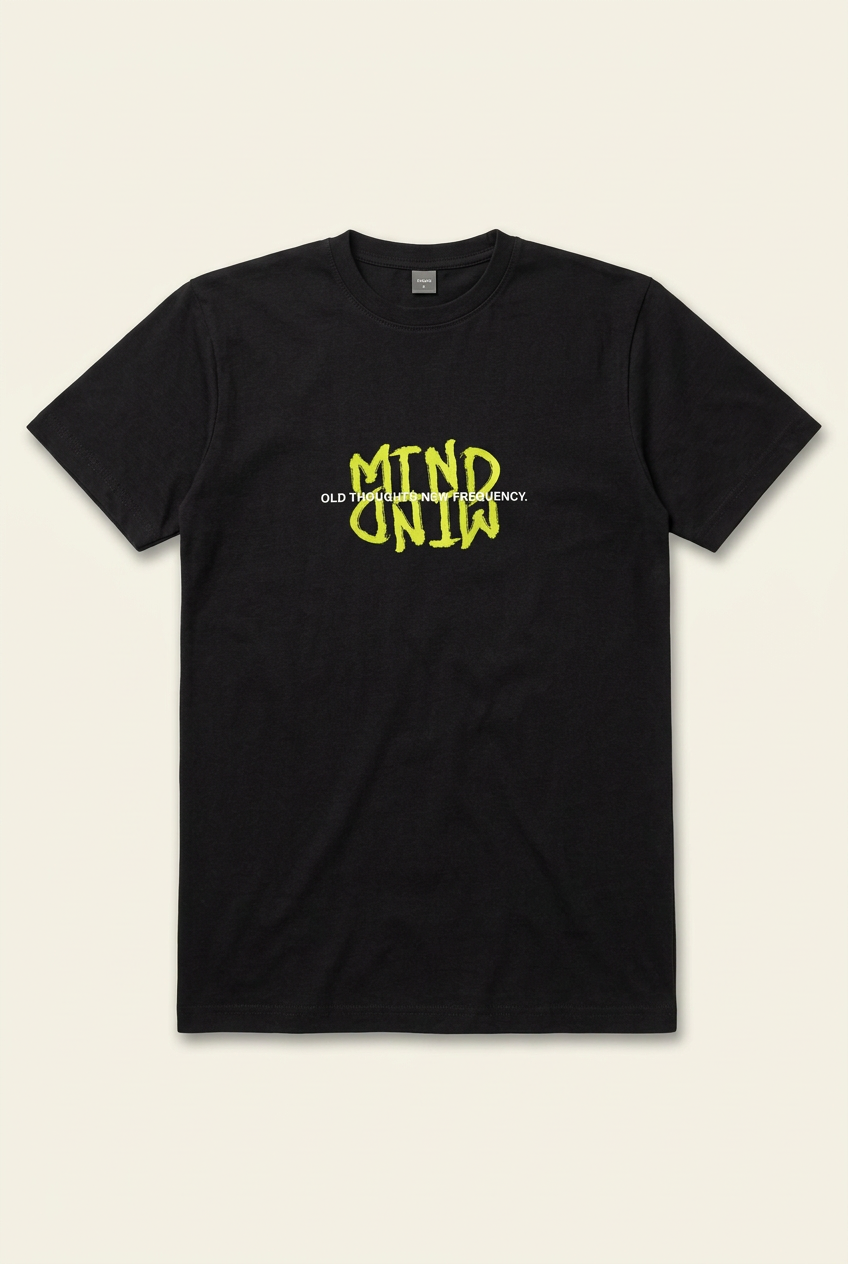 ACTIV GRAPHIC R.NECK T-SHIRT - BLACK