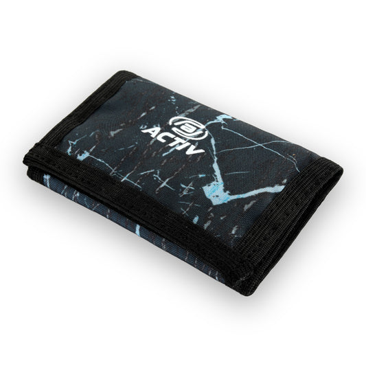 ACTIV PLAIN TRI-FOLD WALLET - INDIGO