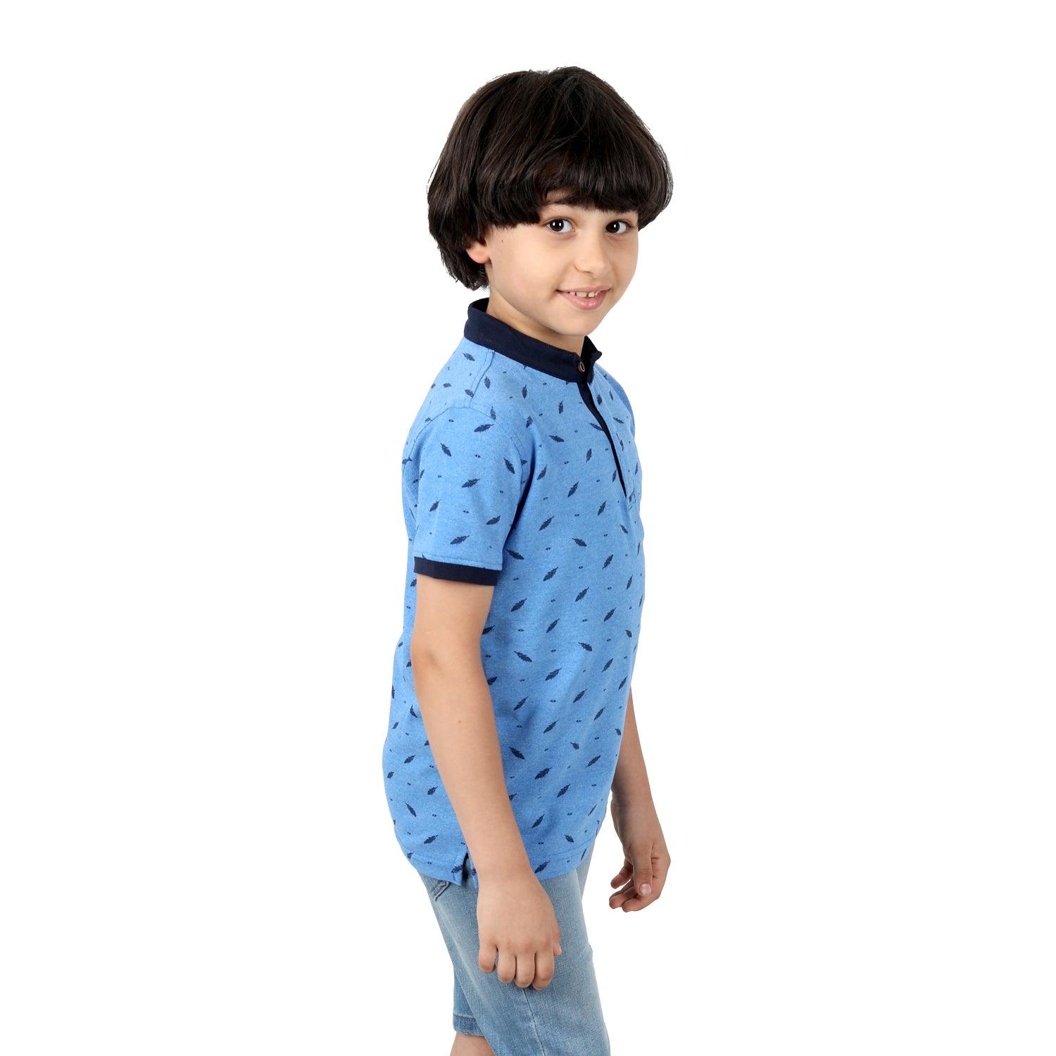 ACTIV KIDS PRINTED POLO SHIRT - BLUE - Activ Abou Alaa