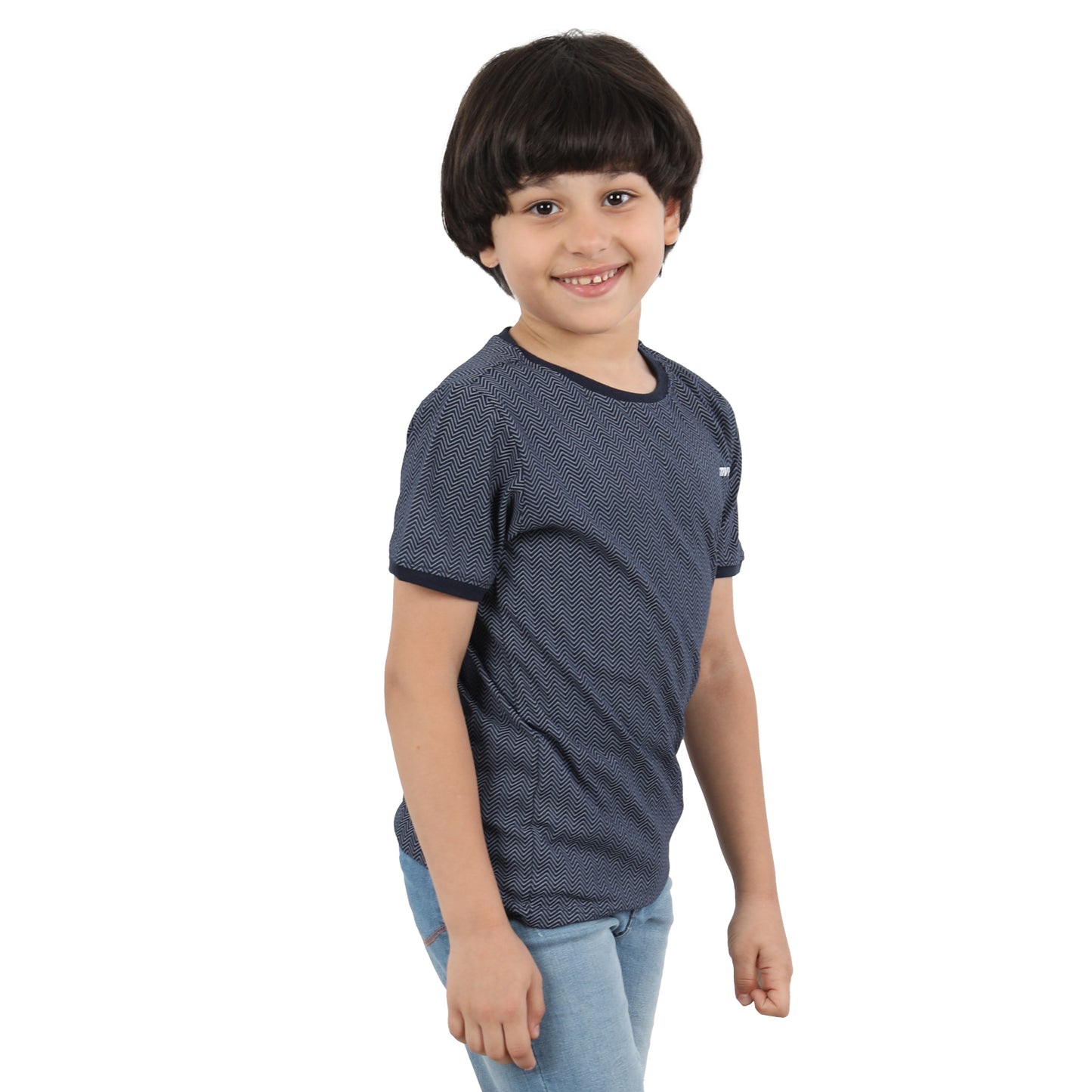 ACTIV BOY'S BASIC T-SHIRT - NAVY